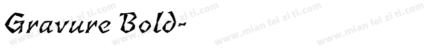 Gravure Bold字体转换
